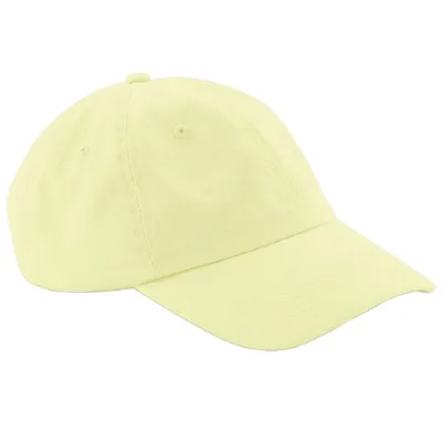 Image de Beechfield casquette unie 6 panel dad (2 pièces/paquet) BC4222 (taille unique) (Jaune pastel)