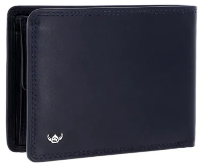 Produktbild von Leder Geldbörse Polo RFID Protect Scheintasche 1339 Marineblau dunkelblau