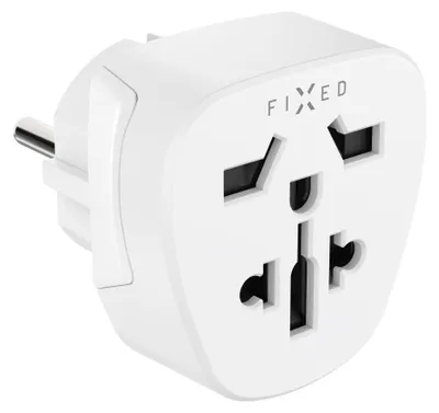 Obrázek produktu pro Adaptér FIXED EU Adapter 2 pro UK/US/AUS do EU, bílý