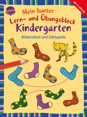 Produktbild von Mein bunter Lern- und Übungsblock Kindergarten. Bilderrätsel und Zählspiele