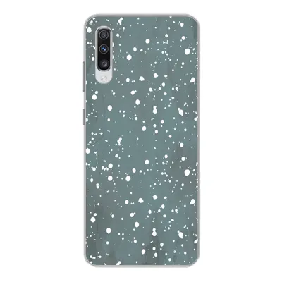 Produktbild von MuchoWow® Handyhülle Schutzhülle Hülle für Samsung Galaxy A70 Polka dots - Grün - Weiß Silikon Softcase Handy Hülle - Schutzhaube
