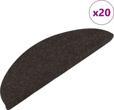 Obrázek produktu pro Samolepicí rohože na schody 20 ks černé 56x17x3 cm