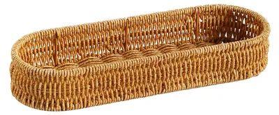 Immagine prodotto di Cesto organizzatore da cucina in plastica effetto rattan