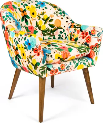 Immagine prodotto di Poltrona Excelsa Fiori Frida poliestere e legno 70,5x65x83 cm multicolore