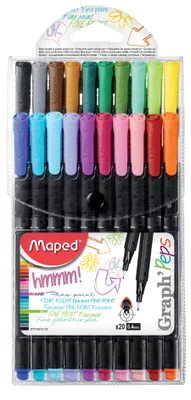 Obrázek produktu pro Maped 749151 5, Černá, Kulatý, 0,4 mm, 20 kusů