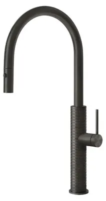 Immagine prodotto di Miscelatore monocomando Gessi Gessi316 Meccanica 60024 707 46,5 cm, PVD nero metallizzato spazzolato