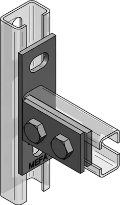Produktbild von MEFA Stirnplatte C-Profil 35 längs für C-Profil 35, Stex 35 gvz, 1 Stk.