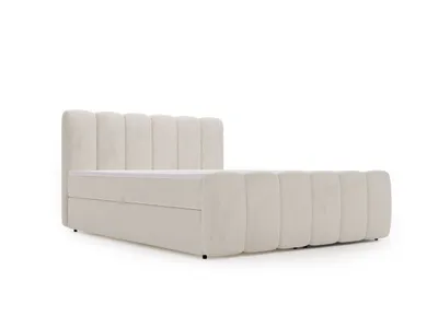 Produktbild von GrainGold Boxspringbett Cloud 200x200 - Bett mit Matratze und Topper - Boxspringbett mit Bettkasten und Matratze - Boxspringbett Beige (Royal 02)