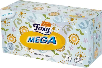 Zdjęcie produktu dla Foxy, Mega Chusteczki higieniczne, 200 sztuk
