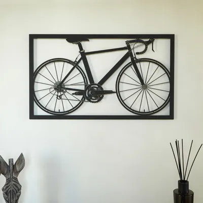 Immagine prodotto di Wallity, Etta- ATP1112, Nero, Altre decorazioni per la casa, 70 x 41 cm, 100% acciaio (Spessore: 1