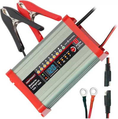Image de Chargeur de batterie 12V avec courant de charge de 10A et fonction camping