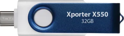 Produktbild von Xporter X550 32GB (blau/weiß, USB-A und USB-C 3.2 Gen 1)
