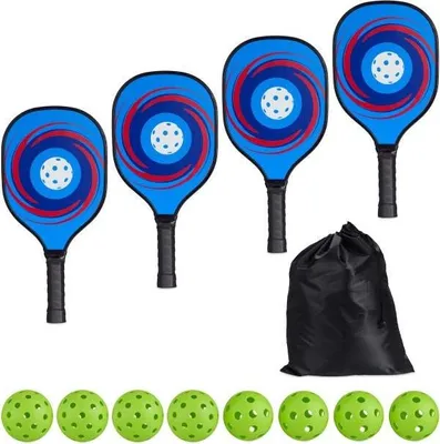 Zdjęcie produktu dla Zestaw do pickleballa 4 rakietki i 8 piłek