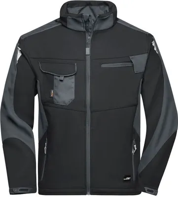 Produktbild von Workwear Softshell Jacket - STRONG - black/carbon, Gr. S
