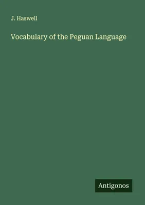 Produktbild von Vocabulary of the Peguan Language