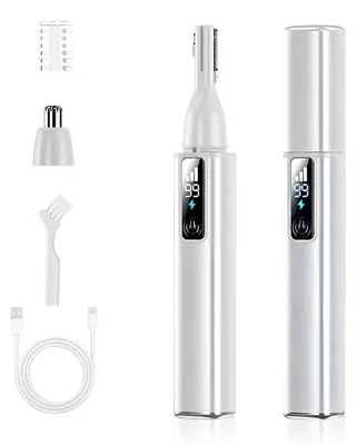 Zdjęcie produktu dla Colexy Trymer do brwi dla kobiet, 2 w 1: elektryczny golarka do twarzy i brwi, akumulatorowy trymer do włosów nosa, przenośny precyzyjny trymer do ciała i twarzy dla kobiet
