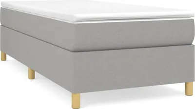 Produktbild von vidaXL Boxspringbettgestell Hellgrau 90x190 cm Stoff