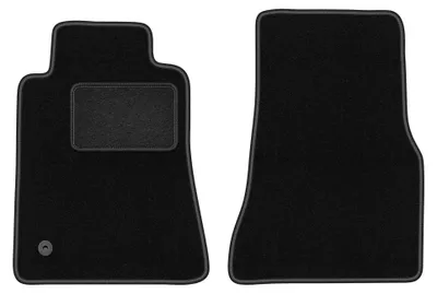 Obrázok produktu pre Predné velúrové koberce pre: Ford Mustang MK5 2004-2014 (kupé) – 2 ks, čierne, na mieru – Wielganizator LUX
