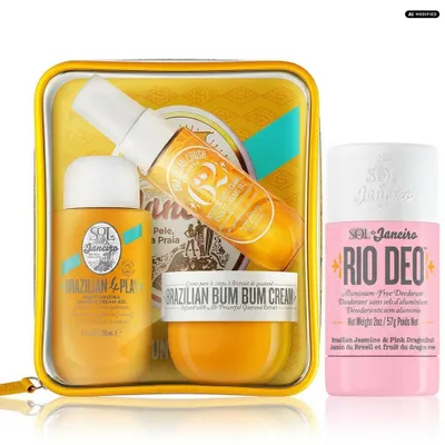 Produktbild von Sol de Janeiro Bum Bum Jet Set Orange und Beija Flor Deo Set