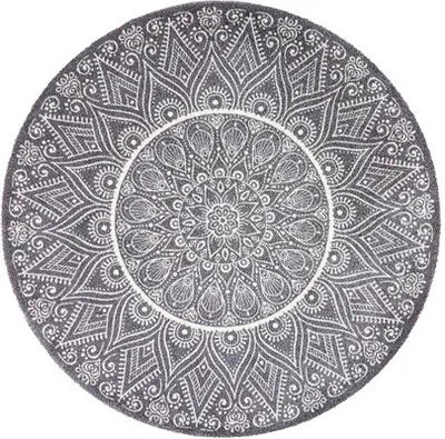 Produktbild von MD Entree Universal | Teppichläufer - Wohnzimmerteppich - Eingangsmatte,Motiv:mandala;Größe:Ø 100 cm
