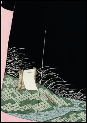 Obrázek produktu pro Plakát 70x100cm Nightscape, Bijutsukai Japonský vintage do obývacího pokoje