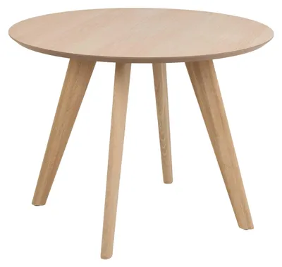 Image de Townsville table de salle à manger Ø100cm plaqué chêne.