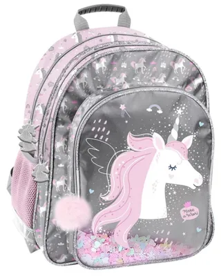 Immagine prodotto di Paso Zaino scolastico a tre scomparti Unicorno