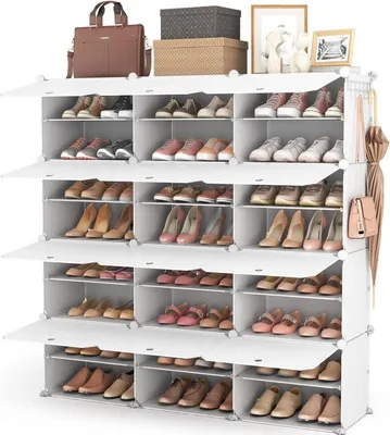 Produktbild von Vicye Schuhregal Organizer 8 Etagen 48 Paar Schuhregal Platzsparend