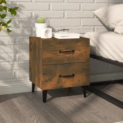 Produktbild von The Living Store Nachttisch Räuchereiche 40x35x47,5 cm