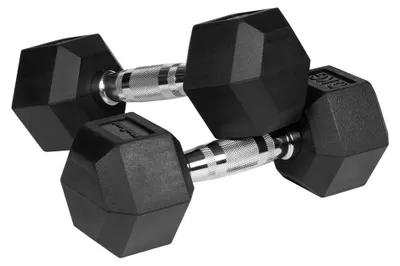 Produktbild von Rebel RBA-2325-06 Pogumované litinové činky HEX 2 x 6 kg