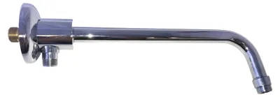 Produktbild von Duschset mit Brausearm 30 cm und Druckumsteller Messing verchromt