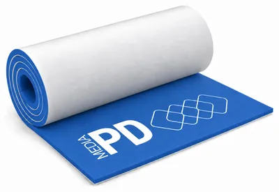 Produktbild von PD Media EVA Foam Platte 50 x 100 cm, 5 mm, Blau, 5 Stück, selbstklebend – Schaumstoff als Bastelmaterial für Cosplay