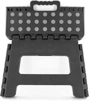 Produktbild von Zusammenklappbarer Tritthocker - schwarz - 32 x 22 cm - Haushaltshocker