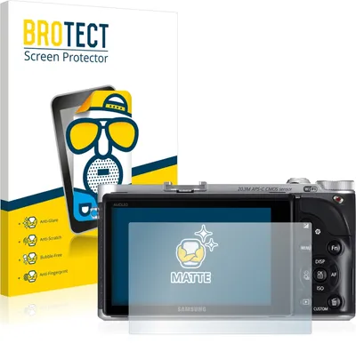 Produktbild von 2x BROTECT Schutzfolie für Samsung NX300 Displayschutz Displayschutzfolie Folie Matt Entspiegelungsfolie