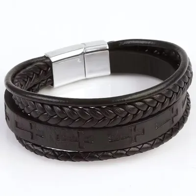 Image de Bracelet MU-33301 pour Homme - Noir 19cm KP33301