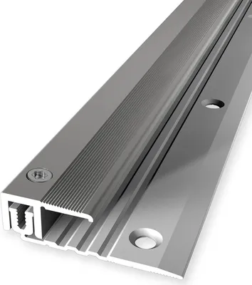 Produktbild von PROVISTON | Abschlussprofil | Parkettausgleich | Breite: 28 mm | Höhenausgleich: 6.5 - 16 mm | Länge: 900 mm | Aluminiumprofil | Edelstahloptik | 1 Stück