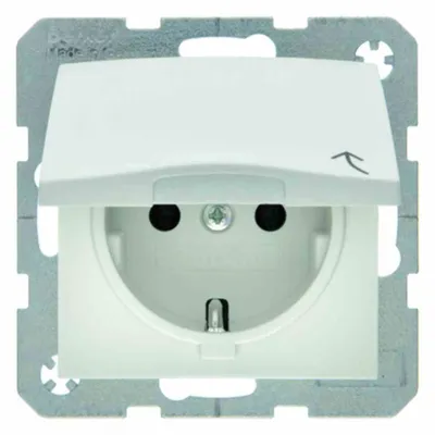 Obrázok produktu pre Hager 47511909, Typ F, Biela, Plast, Termoplastik, 250 V, 16 A, 50 - 60