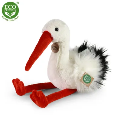 Image de Peluche Cigogne 28 Cm Ecologique