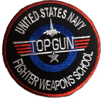 Obrázek produktu pro Top Gun Movie - Záplata, nažehlovací, nažehlovací obrázek, nášivka, nažehlovací, velikost: Ø 7,5 cm