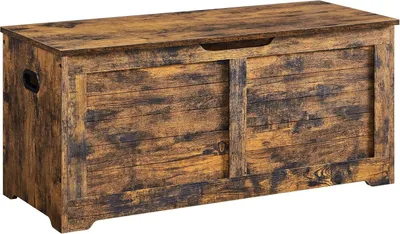 Produktbild von VASAGLE Schuhbank, Sitzbank mit Stauraum, Sitzkasten mit 2 Sicherheitsscharnieren, Aufbewahrungsschrank, Vintge Style, 40 x 100 x 46 cm