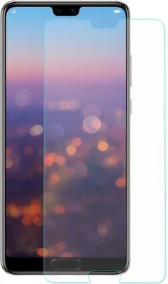 Image de Protecteur d'écran en verre pour Huawei P20  - Ajustement incurvé