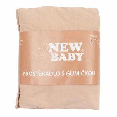 Productafbeelding van Jersey lakenset voor baby, 120x60 cm, beige