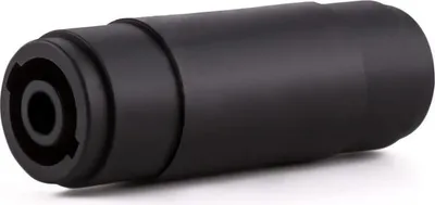 Image de Auna PA-Kabel-Verbindung/PA-Stecker-zu-PA-Stecker-Adapter 2x weiblich mit Knickschutz Metallgehäuse schwarz