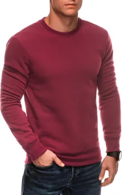 Zdjęcie produktu dla Edoti Męska bluza z kapturem bez zapięcia Kyler bordowy S