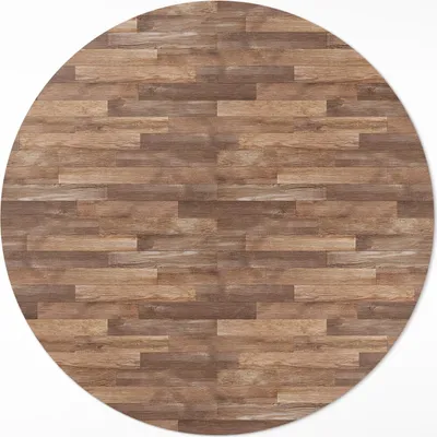 Produktbild von Stilvoller Holzparkettboden– Vinylteppich – Indoor Teppich – Flur – Pflegeleicht – Runder Teppich – PVC Teppich – Outdoor Teppich – Pflegeleicht – fi 130cm