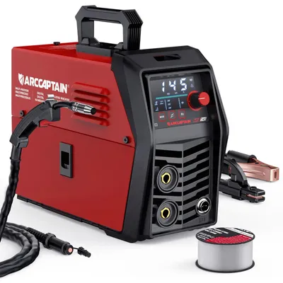 Obrázok produktu pre Zvárač 3 v 1 – MIG/TIG/MMA, invertor – 145A, 220V – Synergický polootvárač – IGBT – Vhodný pre domácich majstrov a dielne