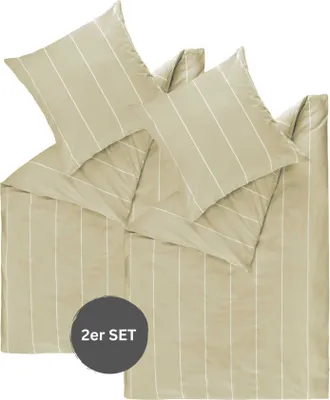Obrázek produktu pro ESPRIT Renforcé povlaky na polštáře a ložní prádlo HARPLINES Béžová 135 x 200 cm - sada 2 kusů