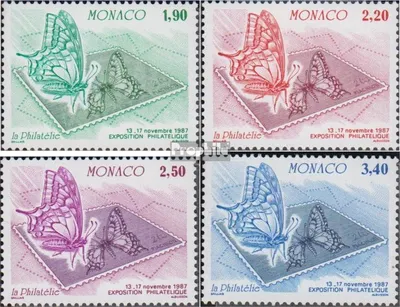 Produktbild von Briefmarken Monaco 1987 Mi 1814-1817 (kompl.Ausg.) postfrisch Briefmarkenausstellung