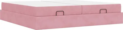 Immagine prodotto di vidaXL Struttura letto con materasso con materasso 2 pezzi Velluto rosa