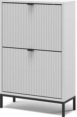 Produktbild von Schuhkipper Vicco Eliza Weiß 60 x 92 cm mit 2 Klappschubladen, Model 56426